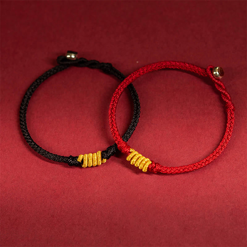 Braccialetto di corda intrecciata con nodo King Kong fatto a mano Buddha Stones