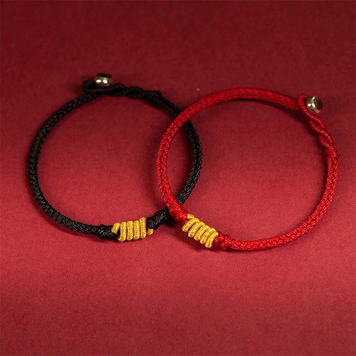 Braccialetto di corda intrecciata con nodo King Kong fatto a mano Buddha Stones