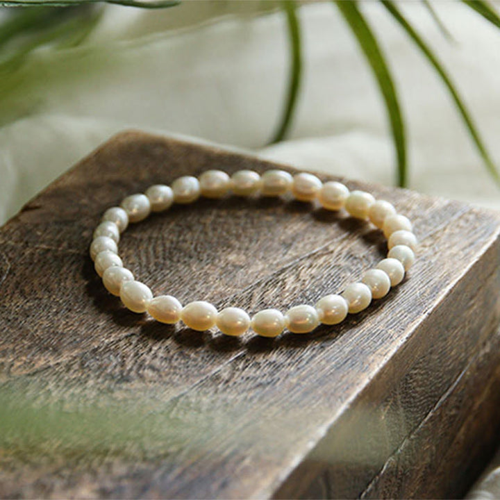 Braccialetto di perline curative in perle naturali Buddha Stones