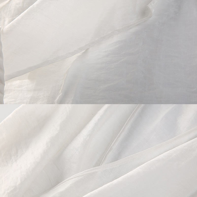 Buddha Stones Semplice Bianco Beige Modello Meditazione Spirituale Zen Pratica Yoga Abbigliamento Donna Abbigliamento - image 6