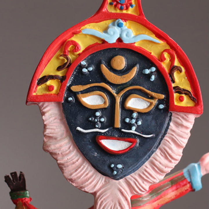 Buddha Stones Tibetan Opera Maschera Viso Marionetta Casa Ufficio Auto Decorazione Ornamento