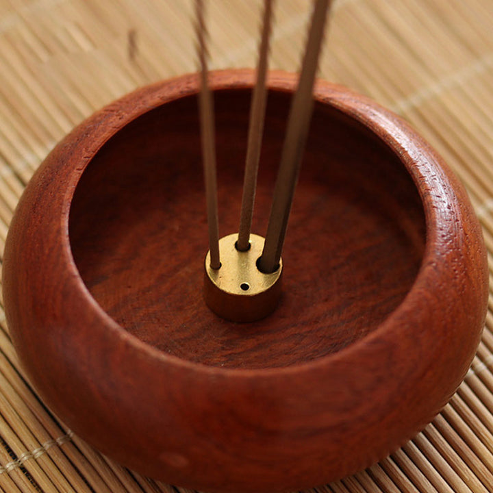 Decorazione bruciatore di incenso curativo per meditazione in palissandro