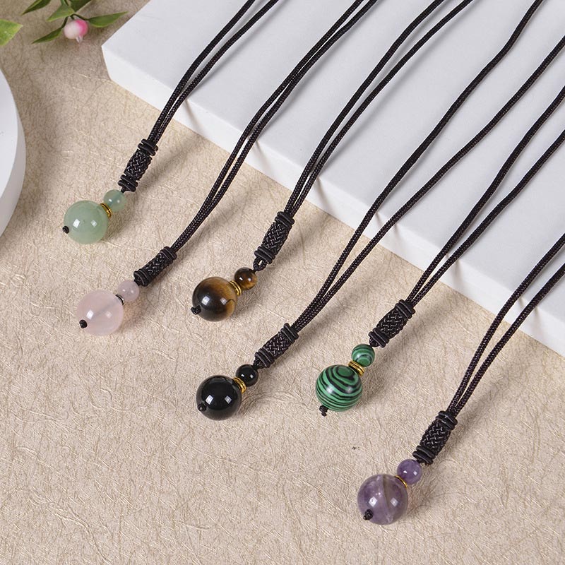 Collana di armonia in giada tibetana con Buddha Stones