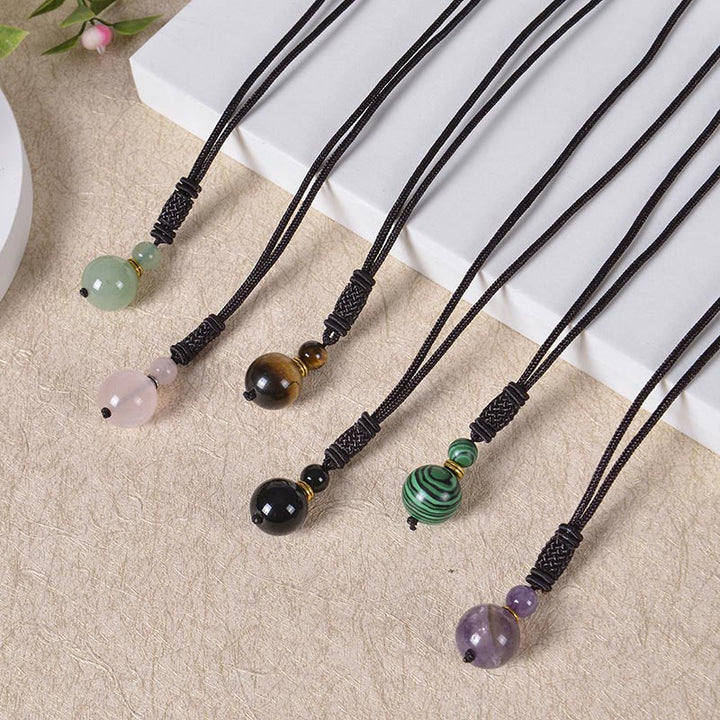 Collana di armonia in giada tibetana con Buddha Stones