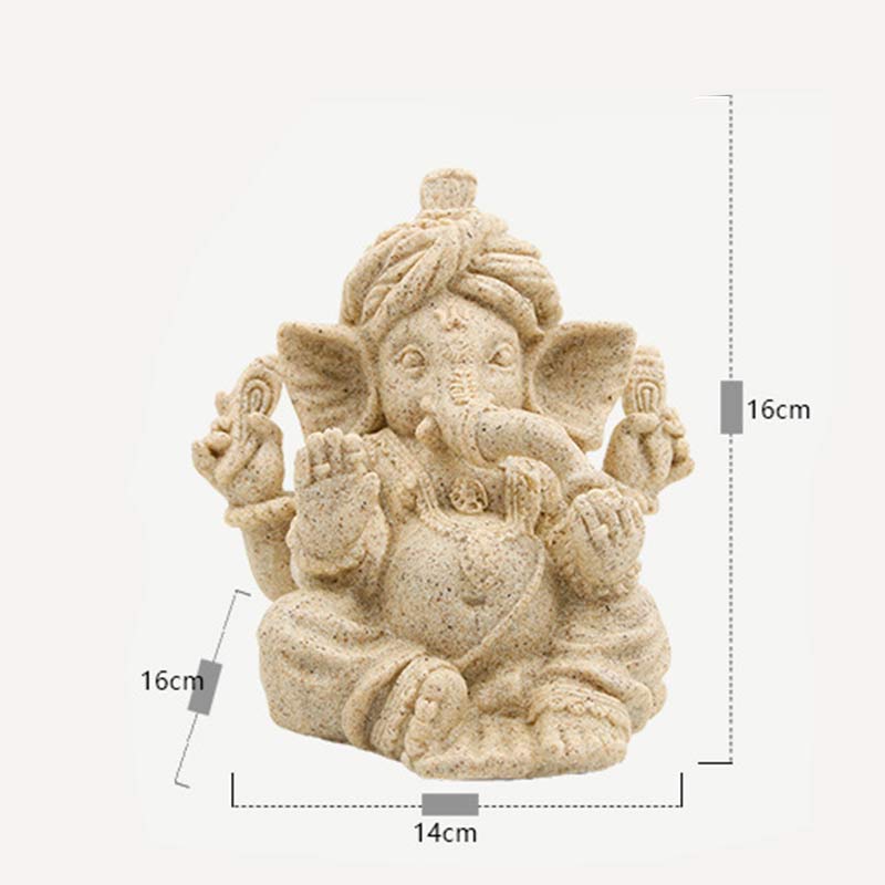 Statua dell'elefante Ganesh Ganpati Benedizione Protezione Decorazione della casa - image 9