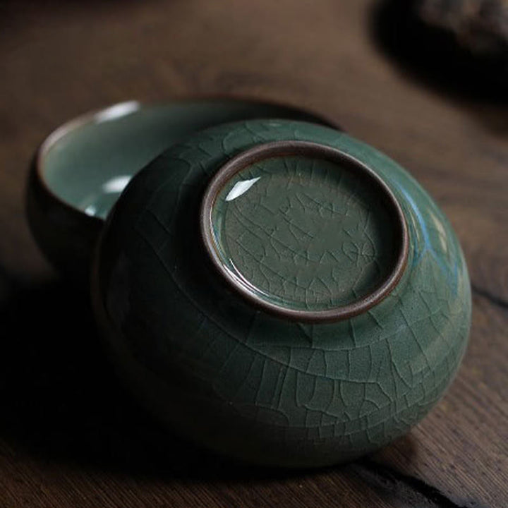 Buddha Stones Koi Fish colorato Tazza da tè in ceramica Kung Fu Tazza da tè Ciotola