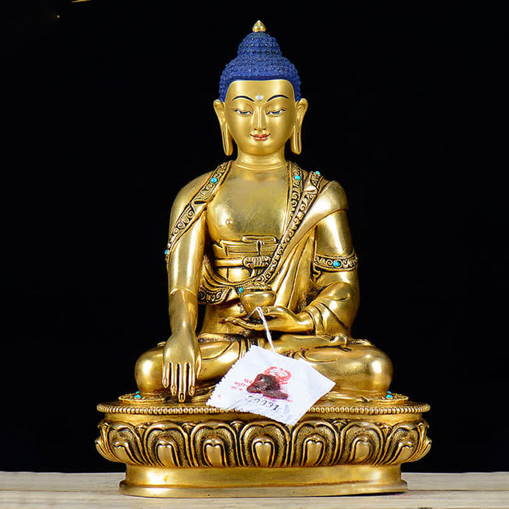 Statua di rame della compassione di Buddha Shakyamuni Decorazione