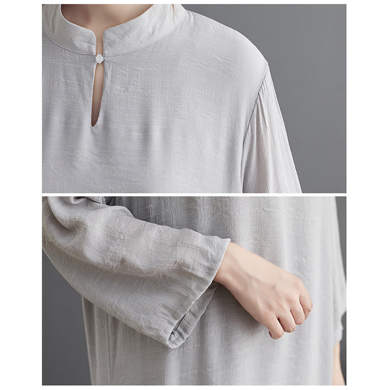 Buddha Stones Modello semplice Meditazione Preghiera Spirituale Zen Pratica Yoga Abbigliamento Donna Set - image 4