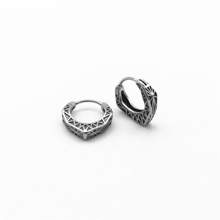 Orecchini Viking Hoop Titanium Steel Balance