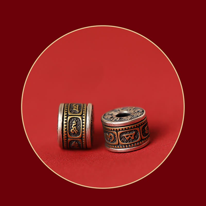 Bracciale Buddha Stones 925 Sterling Silver Zodiaco Cinese Buddha Natale Cinabro Om Mani Padme Hum Calm - image 11