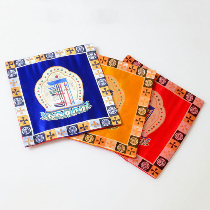 Tappetino da preghiera per altare Man-Bcu Kalachakra Meditazione curativa Tappetino Jacquard