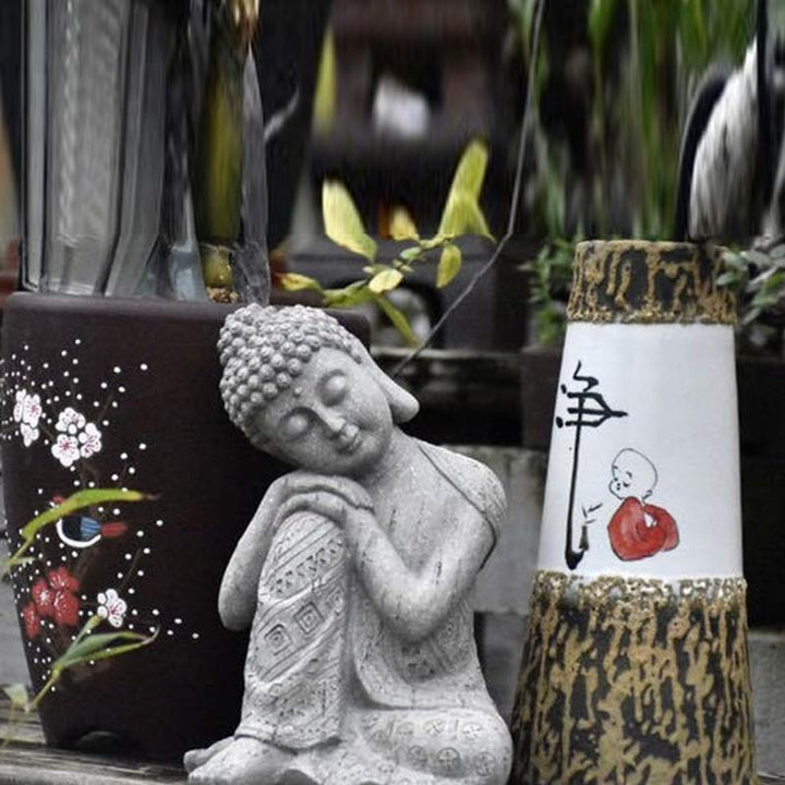 Buddha Stones Meditazione tibetana Benedizione del Buddha Compassione Serenità Decorazione della casa - image 5