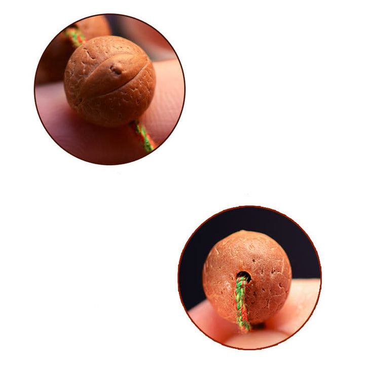 Buddha Stones 108 Mala Beads Nepal Bodhi Seed Fortuna Ricchezza Braccialetto con Nappa - image 15