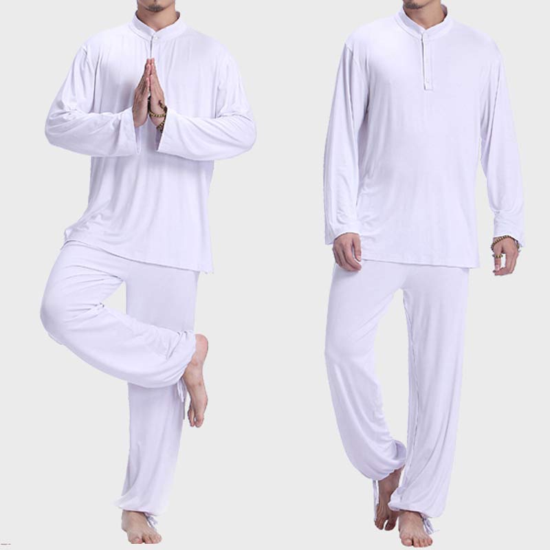 Buddha Stones Meditazione Preghiera Spirituale Zen Tai Chi Pratica Yoga Abbigliamento Uomo Set - image 14