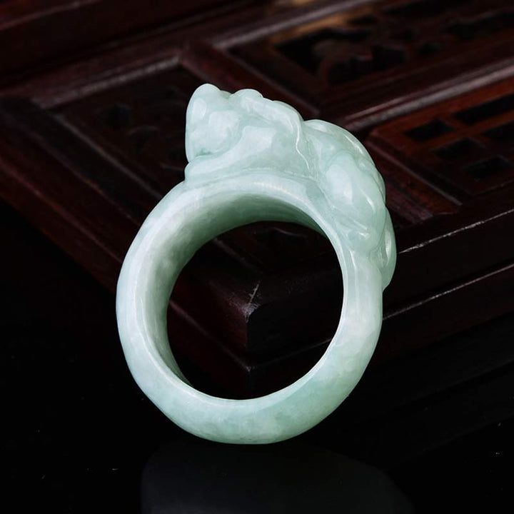 Anello della fortuna Fengshui Wealth Jade PiXiu
