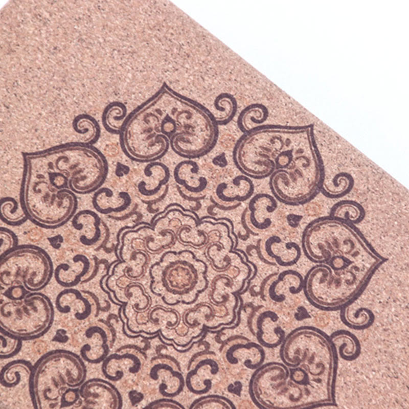 Buddha Stones Mandala Tibetano Blocco di Sughero per Yoga Consapevole - image 13