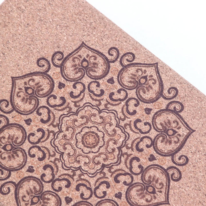 Buddha Stones Mandala Tibetano Blocco di Sughero per Yoga Consapevole - image 13