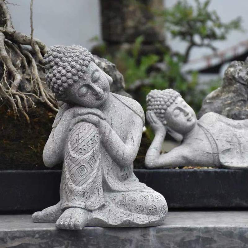 Buddha Stones Meditazione tibetana Benedizione del Buddha Compassione Serenità Decorazione della casa - image 3