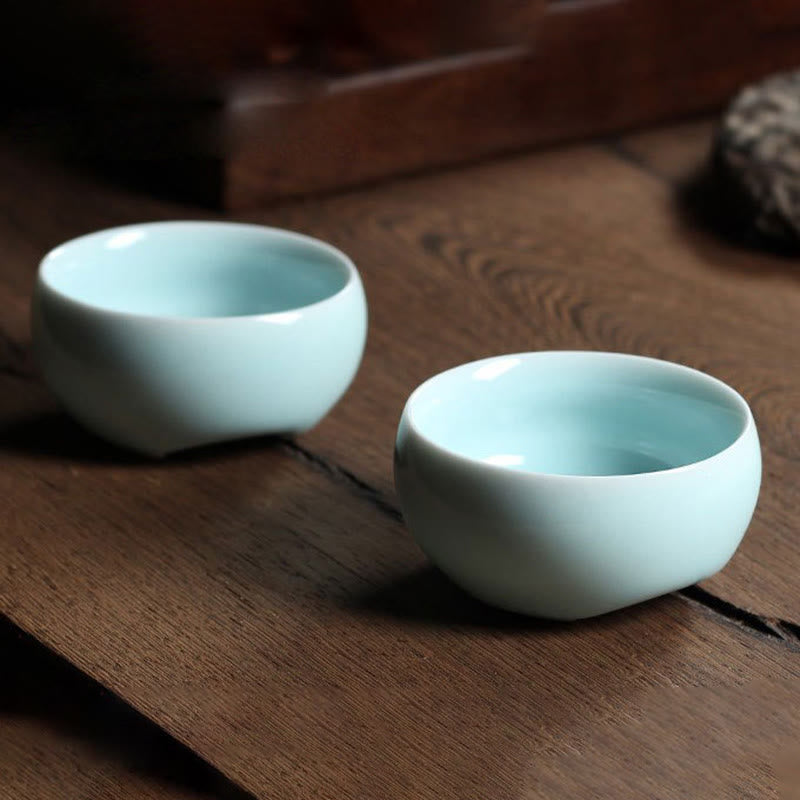 Buddha Stones Koi Fish colorato Tazza da tè in ceramica Kung Fu Tazza da tè Ciotola