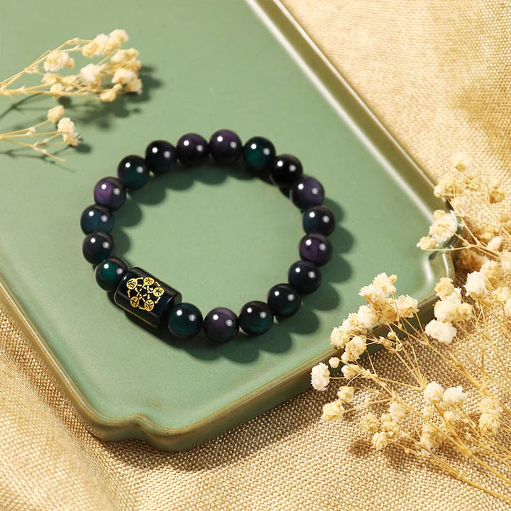 Buddha Stones che assorbono le energie negative Ossidiana Bundle