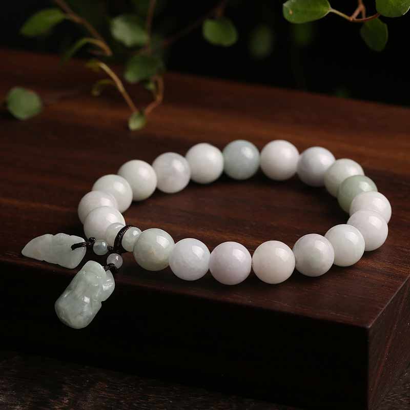 Braccialetto di successo Buddha Stones Natural Jade Pi Xiu Buddha Zucca Mela