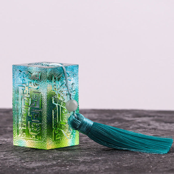 Buddha Stones Feng Shui Cristallo Liuli fatto a mano Pezzo d'arte Decorazione per la casa e l'ufficio - image 15