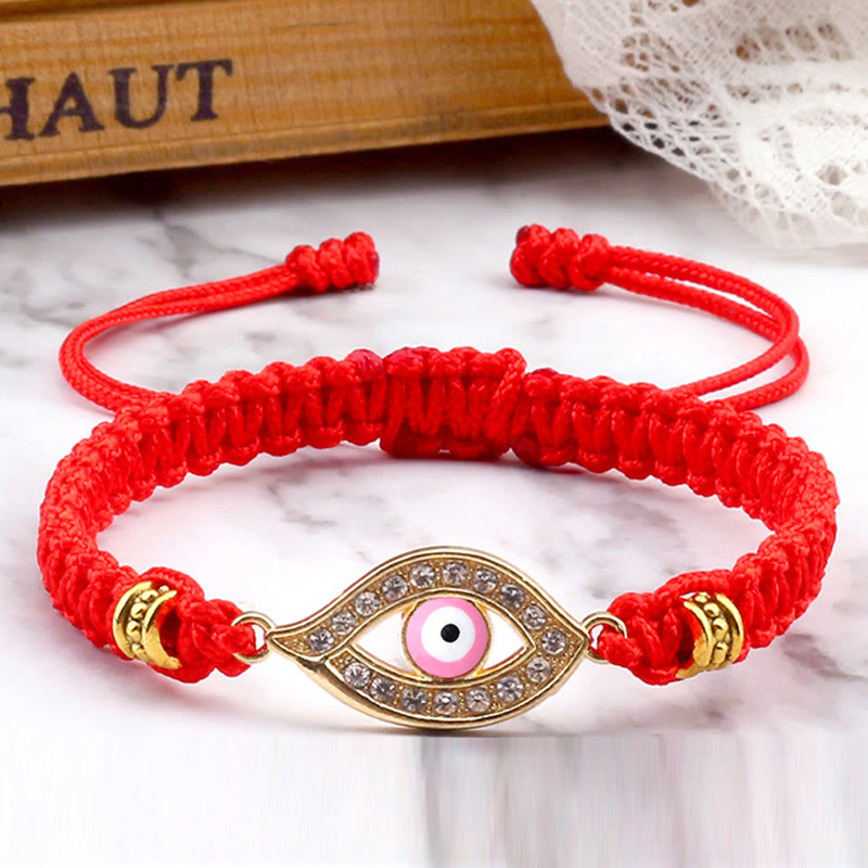 Braccialetto di corda Buddha Stones Evil Eye Keep Away Evil Spirits
