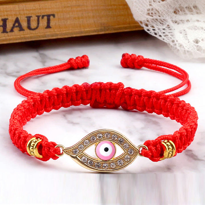 Braccialetto di corda Buddha Stones Evil Eye Keep Away Evil Spirits