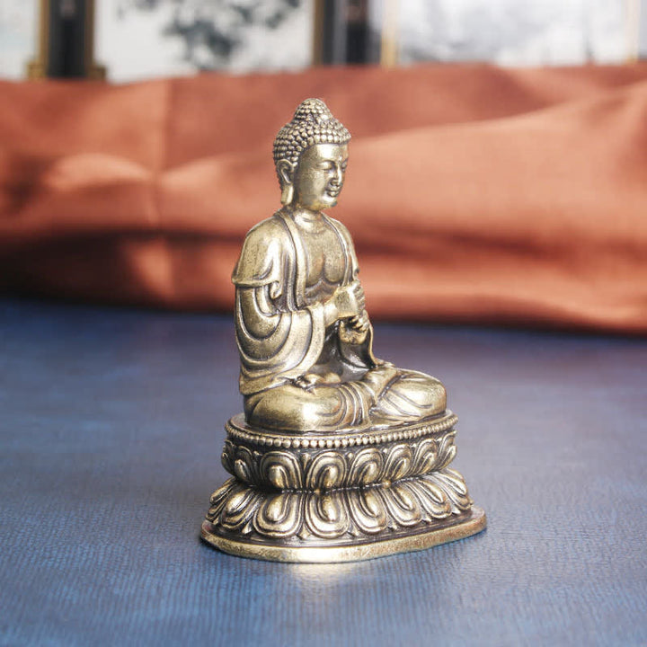 Decorazione della statua in rame della serenità del Buddha Tathagata - image 1