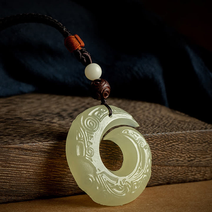 Collana con Buddha Stones, ciondolo in pietra di pace, ciondolo in pietra di giada, ciondolo in pietra di sandalo rosso, ciondolo in pietra di cinabro, ciondolo in pietra di agata, ciondolo in pietra di fortuna