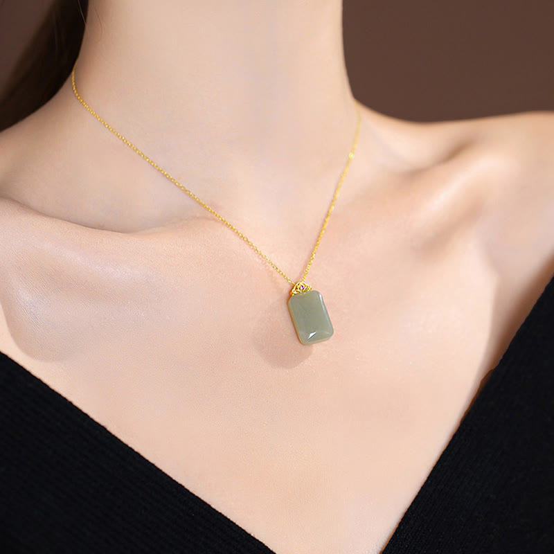 Collana con ciondolo a forma di farfalla Buddha che ride in giada ciano naturale Hetian Jade in argento sterling 925 - image 45