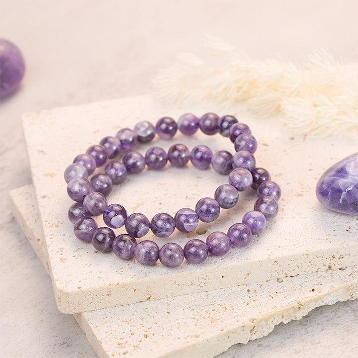 Buddha Stones Bracciale di purificazione in ametista