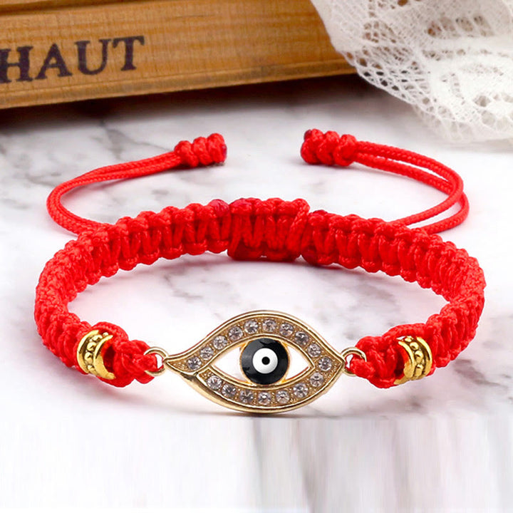 Braccialetto di corda Buddha Stones Evil Eye Keep Away Evil Spirits