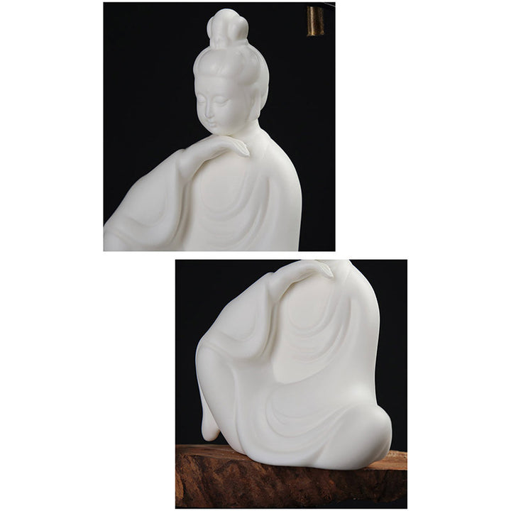 Decorazione a LED in ceramica con benedizione del Buddha Avalokitesvara Ksitigarbha Bodhisattva - image 11