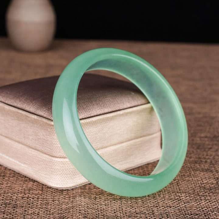 Braccialetto Buddha Stones Natural Jade Luck Healing Prosperity Bangle