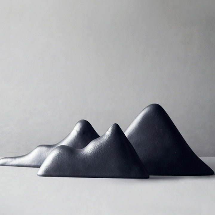 Buddha Stones Rocce Paesaggio Meditazione Illuminazione Zen Giardino Decorazione - Nero - Tre Rocce - image 10