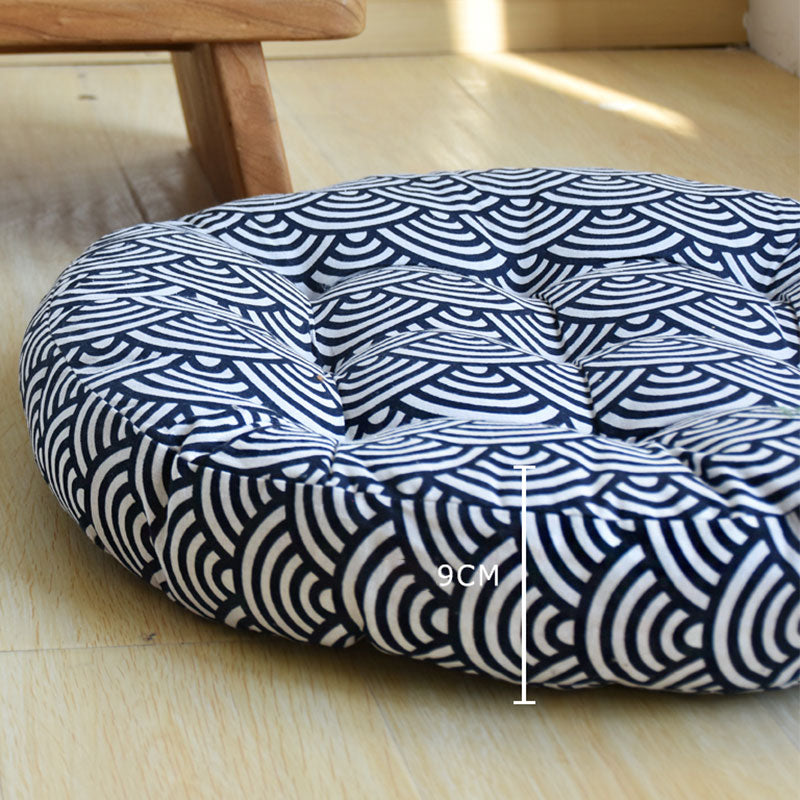 Cuscino per seduta da meditazione in cotone e lino, decorazione per la casa