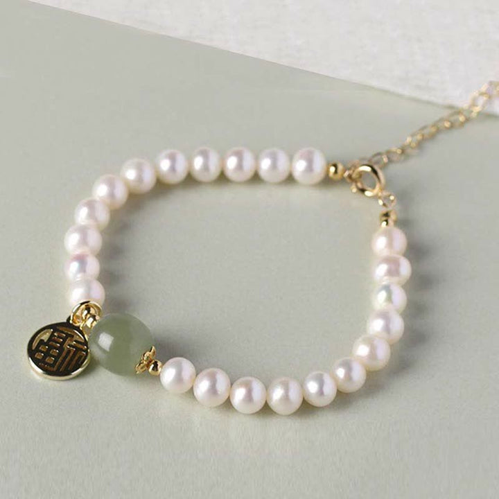 Braccialetto di perle di guarigione della felicità in giada Hetian con perle naturali Buddha Stones