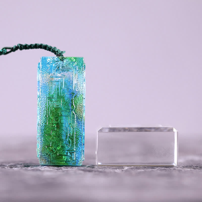 Buddha Stones Feng Shui Cristallo Liuli fatto a mano Pezzo d'arte Decorazione per la casa e l'ufficio - image 9