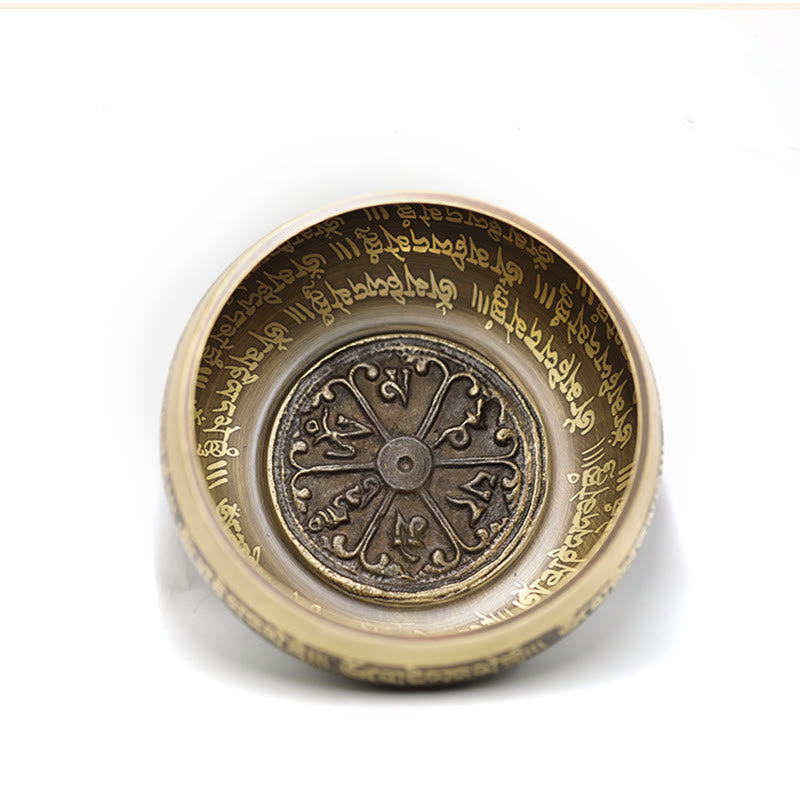 Buddha Stones Ciotola sonora tibetana per meditazione, realizzata a mano per la guarigione e la consapevolezza. Set di ciotole tibetane. - image 10