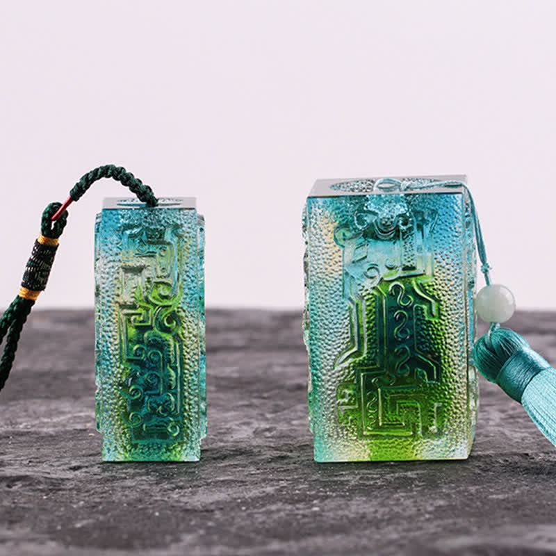 Buddha Stones Feng Shui Cristallo Liuli fatto a mano Pezzo d'arte Decorazione per la casa e l'ufficio - image 1