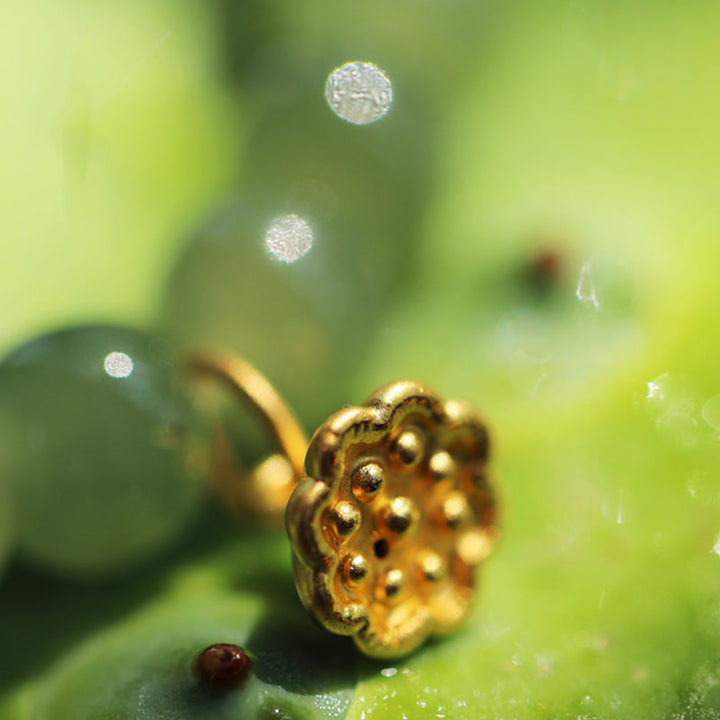 Buddha Stones Bracciale regolabile Jade Lotus Abundance - image 10