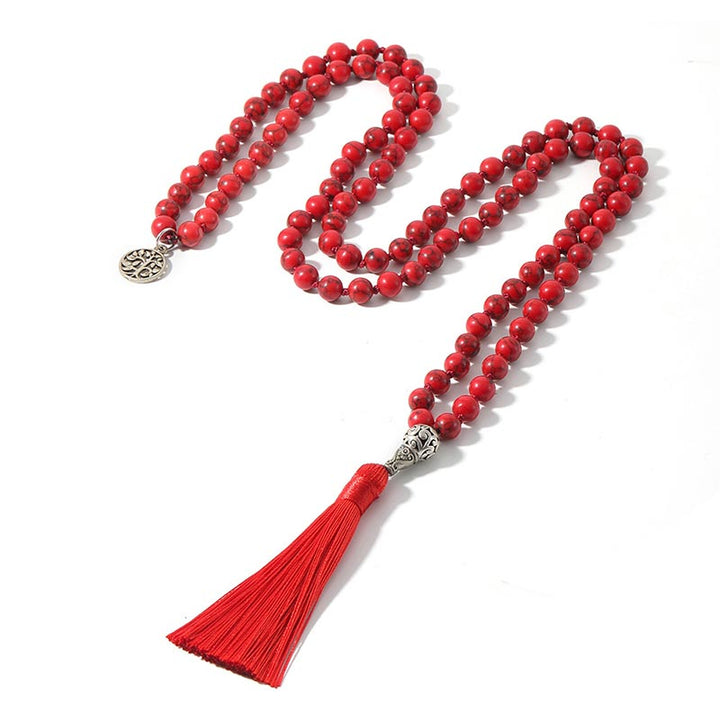 Collana con 108 perle di Mala, preghiera, yoga e meditazione