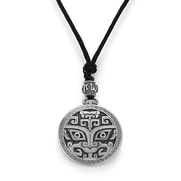 Collana con ciondolo di ricchezza Taotie, creatura mitologica FengShui fortunata