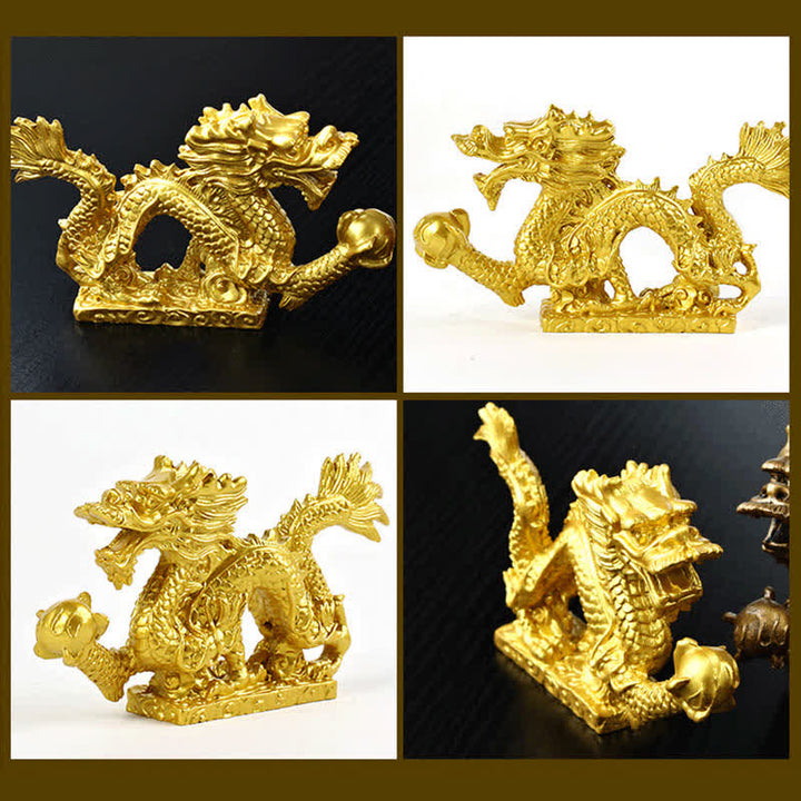Buddha Stones Feng Shui Drago Nuvola di buon auspicio Ricchezza Fortuna Decorazione
