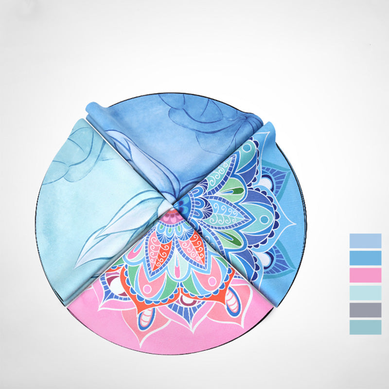 Buddha Stones Lotus Mandala Pattern Tappetino pieghevole per meditazione yoga Decorazione per la casa - image 1