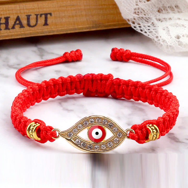 Braccialetto di corda Buddha Stones Evil Eye Keep Away Evil Spirits