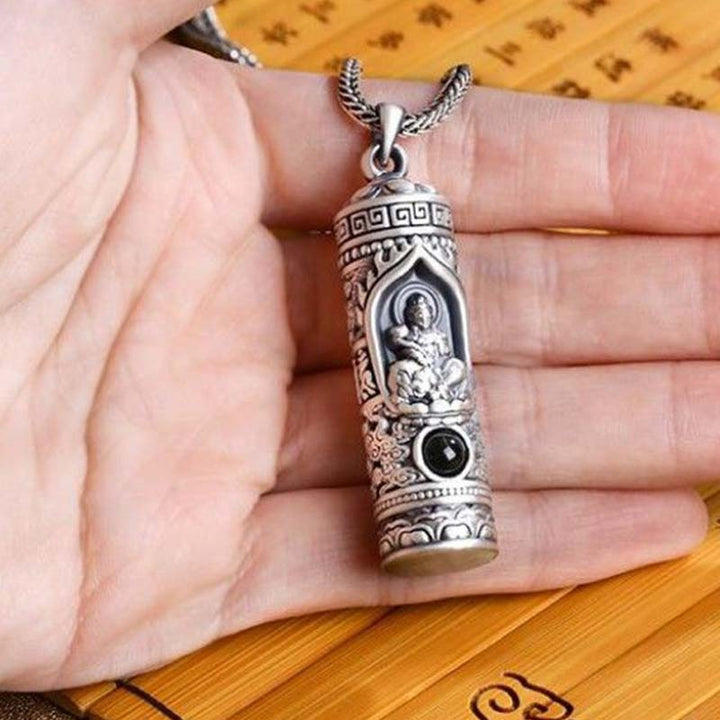 Collana con ciondolo di Buddha natale con proiezione dello zodiaco cinese e della prosperità - image 9