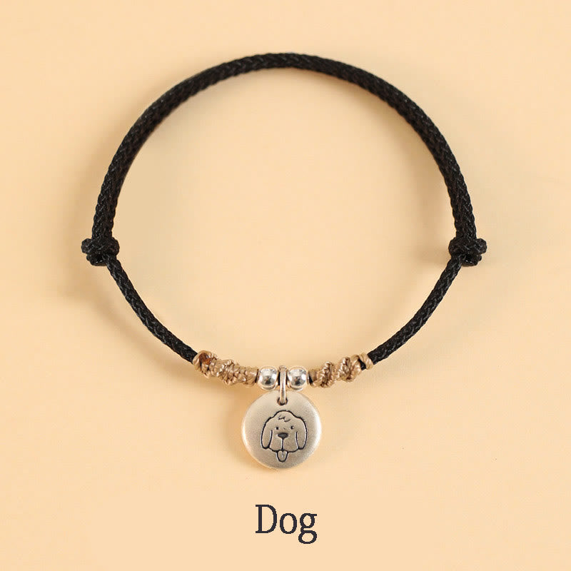 Braccialetto intrecciato con Buddha Stones a forma di ciondolo ...