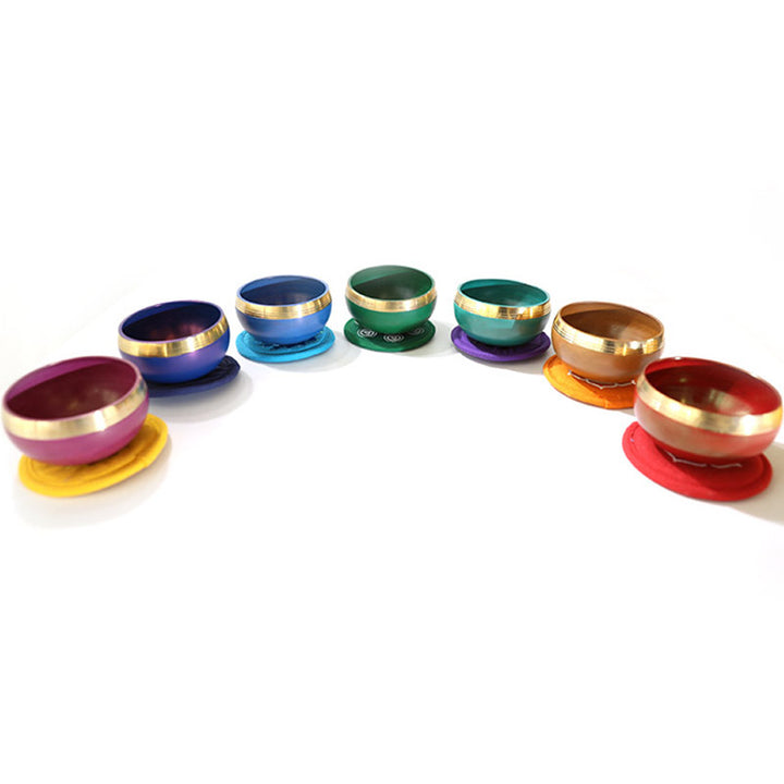 Buddha Stones Tibetan Sound Bowl realizzata a mano per la guarigione dei chakra e la meditazione consapevole. Set di campane tibetane per canto.
